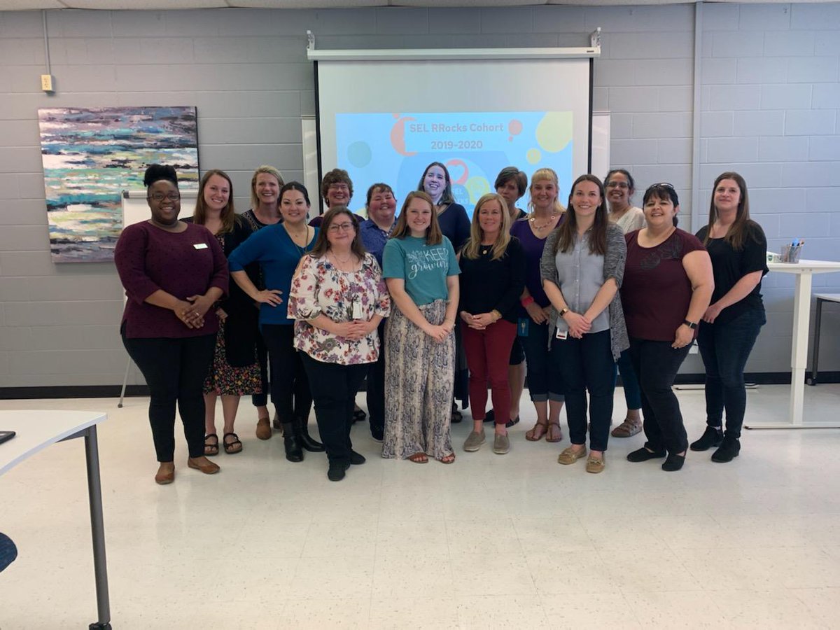 Today, the first group of <a href="/RoundRockISD/">Round Rock ISD</a> SEL RROCKS graduates celebrated their hard work! Educators from across the district took a deep dive in to their SEL practices.  A HUGE shout out goes to @Shameika24 &amp; <a href="/MrsMahlstadt/">Amelia Mahlstadt</a> for their hard work in making this happen!!