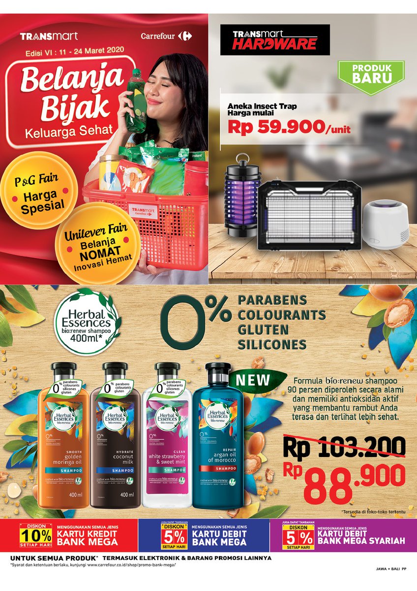 katalogpromosi's tweet photo. INI DIA KATALOG BELANJA MINGGUAN TERBARU dari TRANSMART CARREFOUR berlaku  untuk periode 11-24 Maret 2020 | Buat kalian yang lagi nungguin promonya, yuk buruan di lihat selengkapnya di sini https://t.co/oxDyeIu5rW 
#promocarrefour #katalogbelanja #infokatalogpromosi https://t.co/qrrLFWrhAM