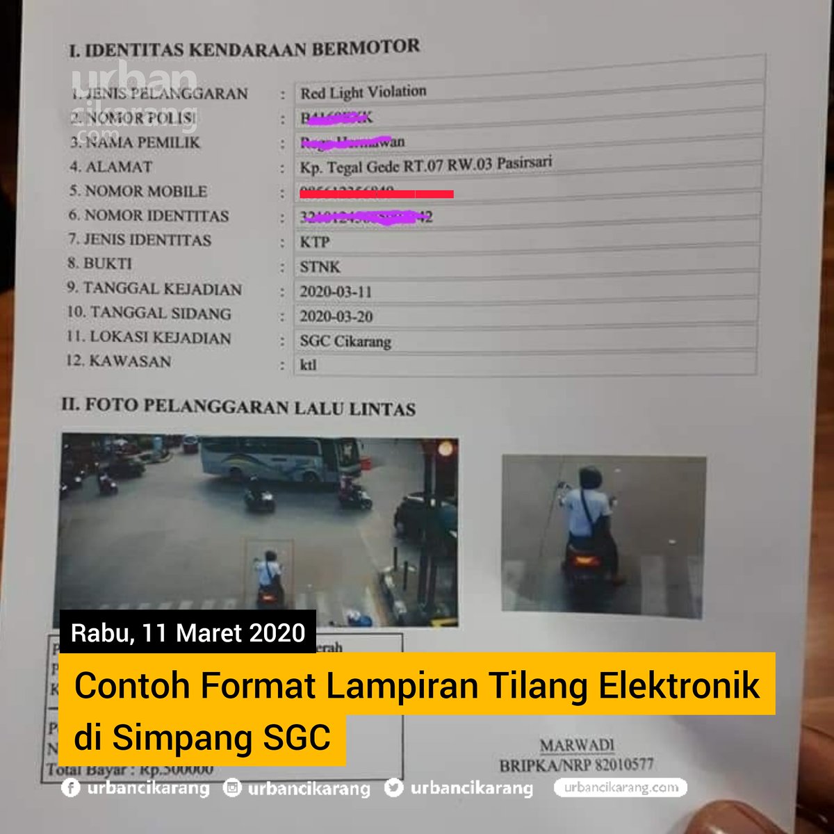 Urbancikarang Com On Twitter Contoh Format Lampiran E Tle Dalam Rangka Proses Ujicoba Aplikasi E Tle Nantinya Apabila Sudah Diberlakukan Pelanggar Akan Mendapat Surat Tilang Seperti Tertera Yang Akan Dikirim Ke Rumah Pelanggar
