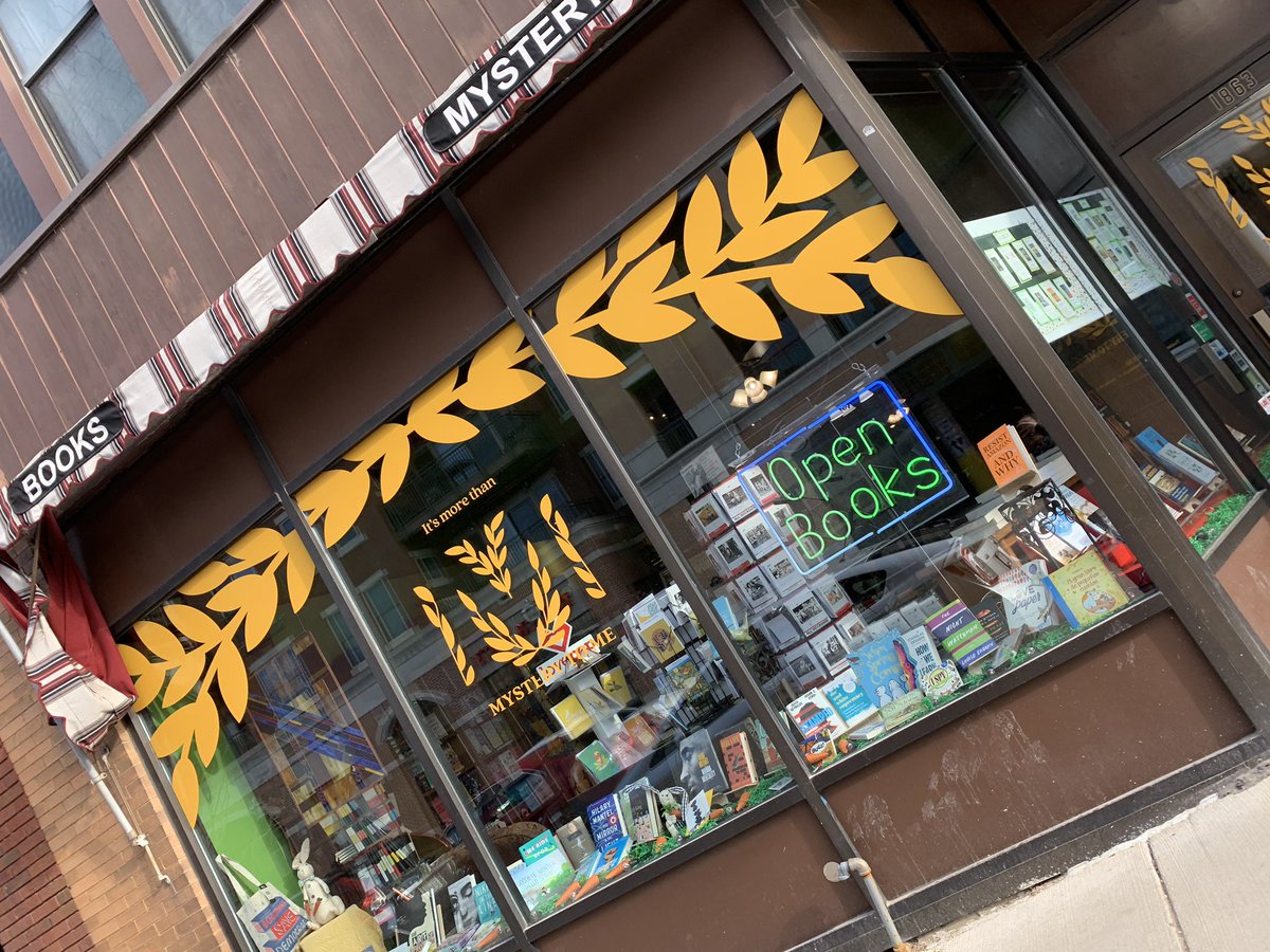 natwithherbooks's tweet image. Found Mystery To Me Bookstore today in Madison, WI! Literally walked in to see post-it’s EVERYWHERE with little book buzzes to draw attention to various texts! My brain and heart exploded! 🤯 They even have a podcast called Open Books! @MysterytomeT #SupportLocalBookStores