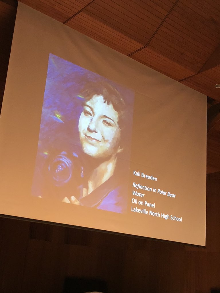 ln_visual's tweet image. Congrats to Kali Breeden for receiving an Award of Achievement for her amazing painting at the 2020 SSC Visual Arts Exhibit given to one of the top 15 pieces on display.