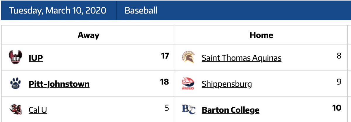 PSACsports's tweet photo. #PSACbsb Tuesday Scoreboard https://t.co/DyA6v6lvwz