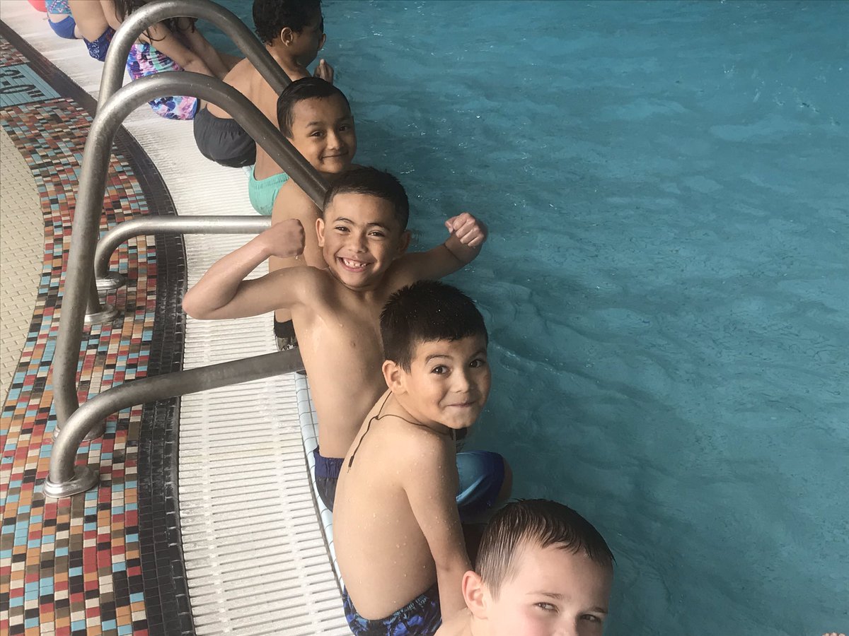 colvincougars's tweet photo. Ms. Parmely’s class is learning a lot about water safety during their 6 weeks of lessons.  Thank you YMCA!!!! ❤️😀⭐️
#ColvinPRIDE https://t.co/bhc0hY35R2