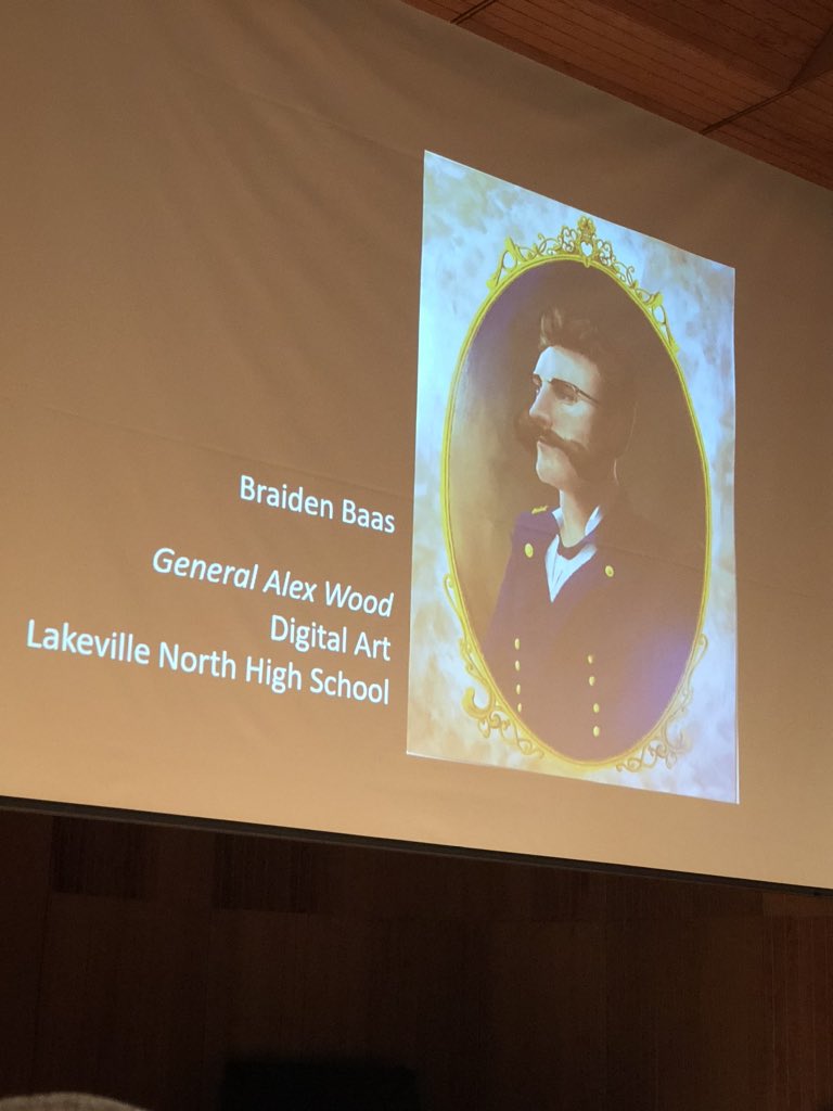 ln_visual's tweet image. Congrats to Braiden Baas for receiving an Award of Achievement for his digital drawing at the 2020 SSC Visual Arts Exhibit given to one of the top 15 pieces on display. The portrait is of LNHS history teacher Mr Wood.