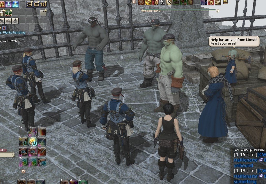 Our Lalafellin friend has summoned reinforcements...
