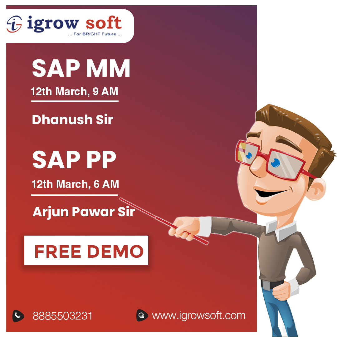 igrowsofthyd's tweet photo. Experience the ultimate learning environment at Igrow Soft Solutions' free demo classes! With experienced faculty, interactive sessions and digital learning techniques, there is no better institute to learn SAP skills from!
Sign up to fulfill your dream today!

☎ +91 8885503231 https://t.co/b4ywGaKTmz