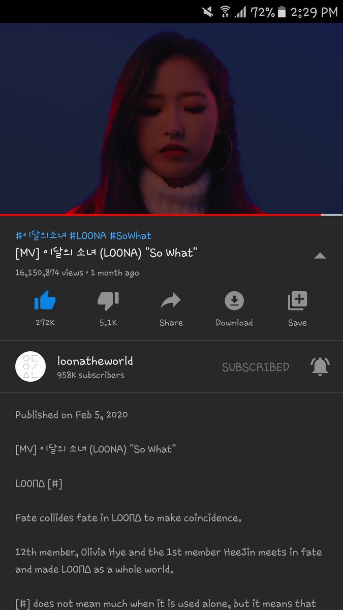 talk2gyu's tweet photo. can't wait for #LOONA's well-deserved 1st win <3
#OrbitStreamer #μ΄λ¬μμλ
#SoWhat https://t.co/BErTMClkji
