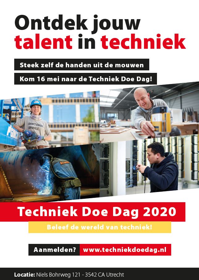 I_Groenewoud's tweet photo. Beleef de wereld van de #techniek
🔌🔨⌨💡🔦✏⚒📐🛠🗜🤖🔧🏗
Op de #TechniekDoeDag kun je ontdekken of er voor jou een #toekomst is in de wereld van de techniek. Iedereen is welkom! Meld je aan en kom langs op zaterdag 16 mei in #Utrecht. Meer informatie: https://t.co/FXzpBYTAUh https://t.co/sjDFwRksWv