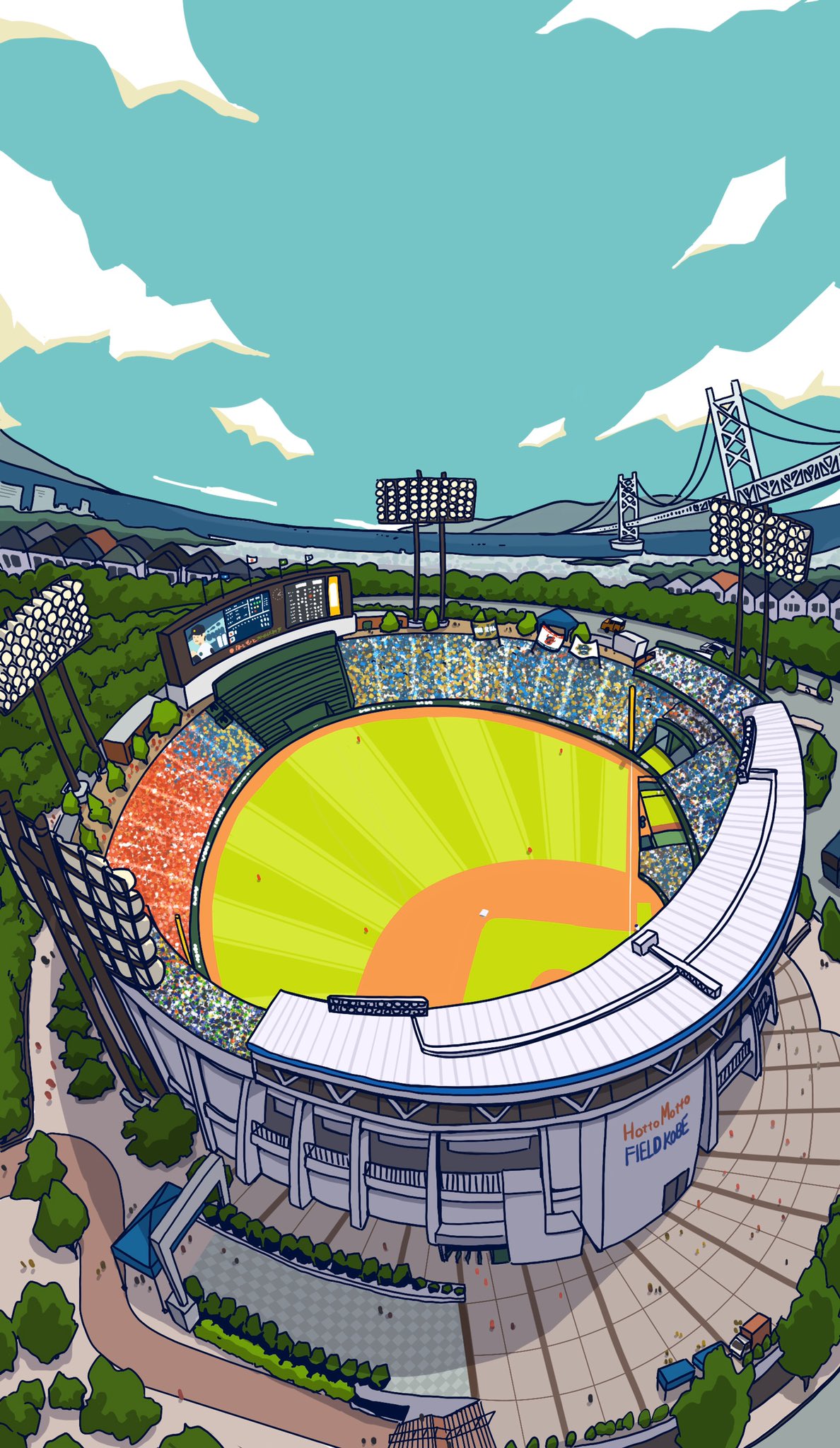 フジワラヨシト ｲﾗｽﾄﾚｰﾀｰ お仕事募集中 野球場へ行こうといいつつセンバツまで中止とは Twitter
