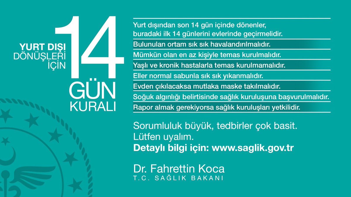 Tokalaşmadan, öpmeden ve sık sık ellerinizi yıkayarak hem kendinizi hem de çevrenizdeki insanları koruyabilirsiniz. Ayrıca dezenfektan kullanmayı ihmal etmeyelim.