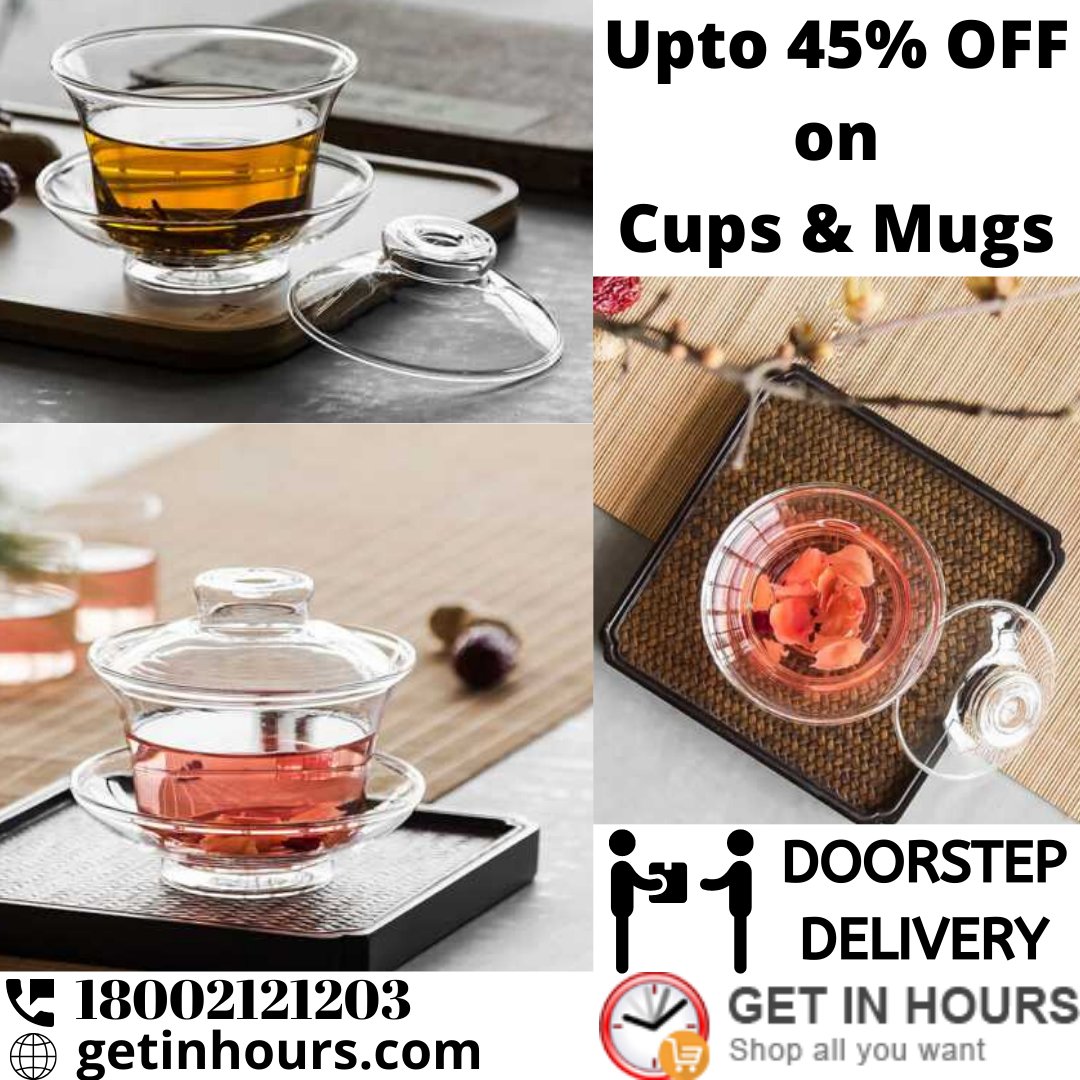 getinhours's tweet photo. Visit: https://t.co/YV6MEeWEmZ
Call: 18002121203
Upto 45% OFF on Cups &amp; Mugs with Doorstep Delivery.
#DoorstepDelivery #Discount #Wholesale #Deals #Shopping #Offers #Sale #GetInHours #mugs #coffee #vintage #PitchPerfect #happy #awesome #tea #gifts #humor #HomeDecor #art #home https://t.co/T5DygQbwbT