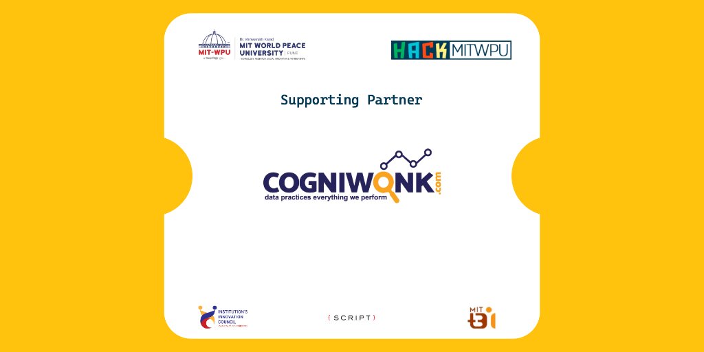 HackMITWPU's tweet photo. Proud to present, Cogniwonk!
Sign up on their ed-tech platform to build a definitive & concrete knowledge base. Also, winners of HackMITWPU stand a chance to win Bluetooth speakers!
@cogniwonk @AntrixshG
#hackmitwpu #hackathon #engineering #datascience #cogniwonk #courses https://t.co/LjfEwspJub