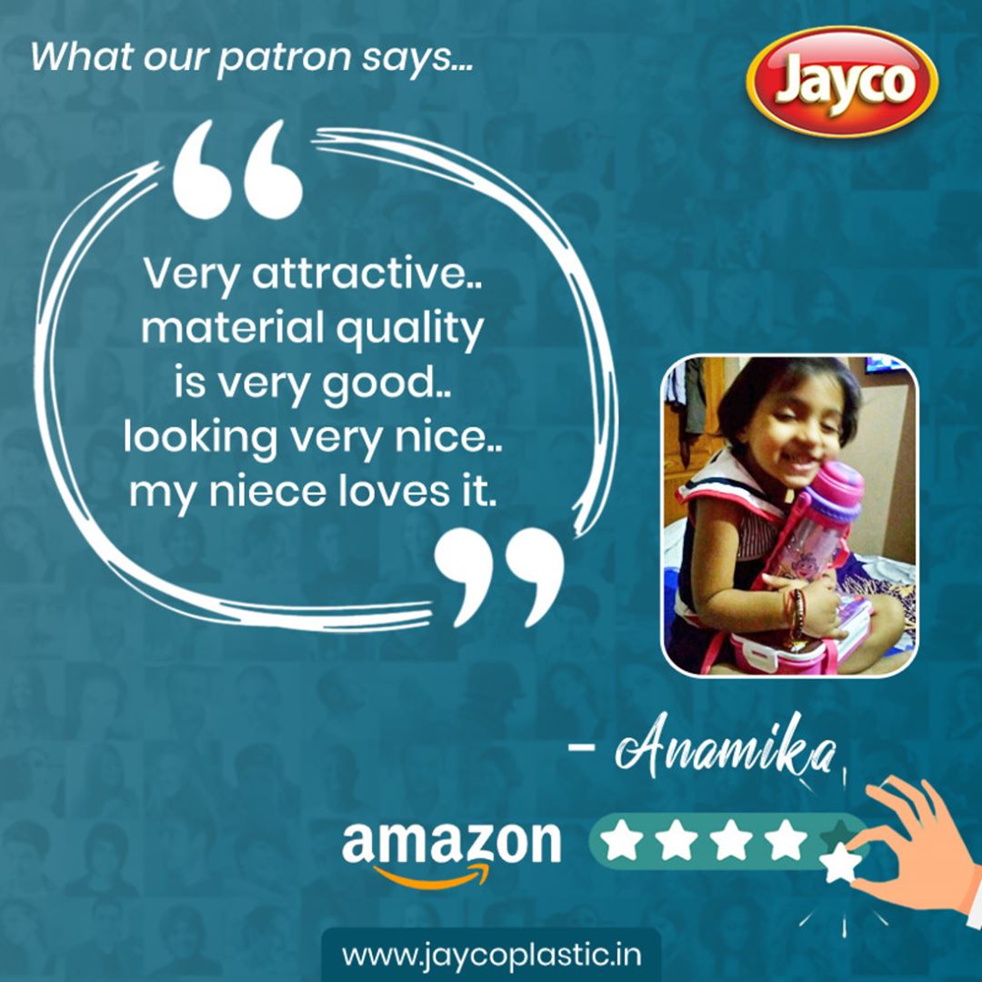 JaycoPlastic's tweet photo. A few words about Jewel Smart Lock Lunch Box Big with World Safari Water Bottle for Kids (Dora) by an Amazon verified buyer.
Visit our website for all our products: https://t.co/pgHGKhExkr
#JaycoPlastic #Jewel #Tiffin #LunchBox #SmartLock #ReUsablePlastic #Review #Feedback https://t.co/SKzxJGxKGn