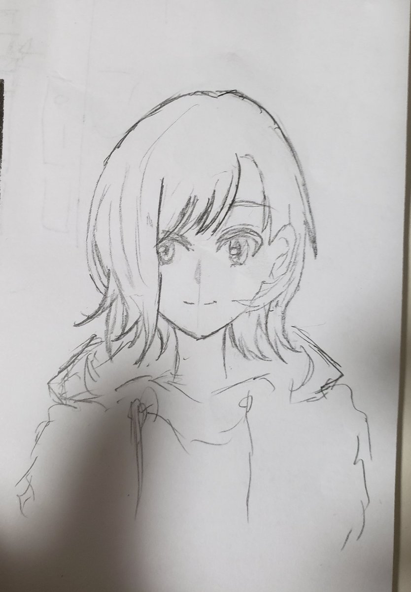 友達と5分以内に美少女を描く練習してた 