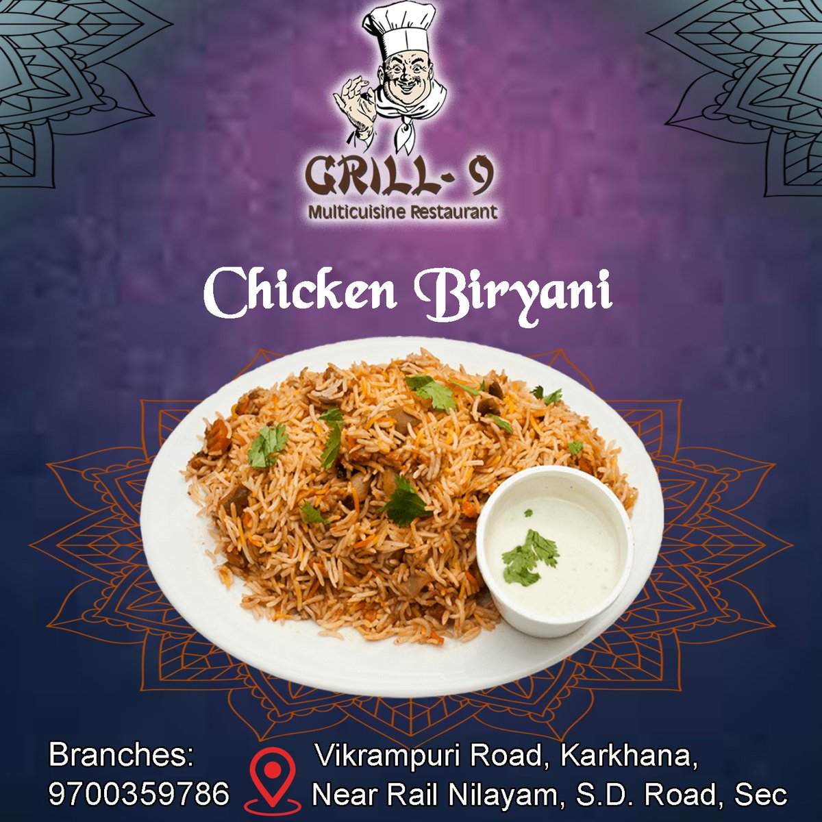 grill_9's tweet photo. Try to the Ultimate taste of all Recipes @ GRILL 9
Visit us with your family and friends for a yummy food.
Contact us for tasty food:9700359786 https://t.co/WPZ8vr0YB2