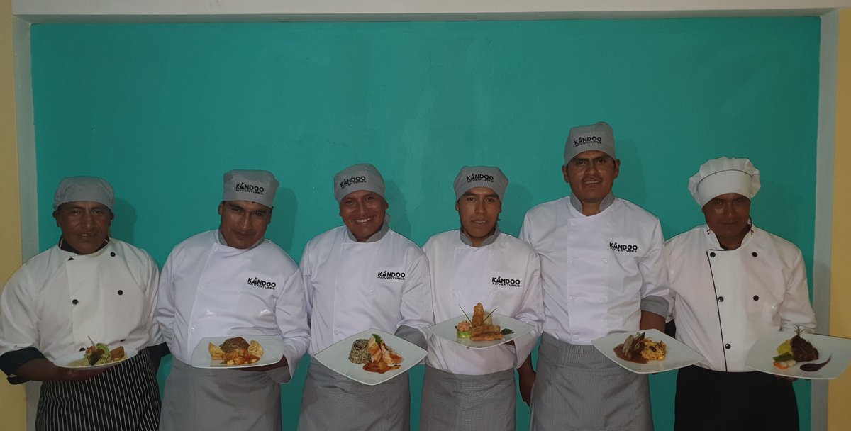 kandooadventure's tweet photo. #KandooPeru team have been busy training and preparing mouth watering new menus π whilst the #IncaTrail has been closed for the rainy season and maintenance.
#Kandooadventures #MachuPichhu https://t.co/6DkOPPvXMN
