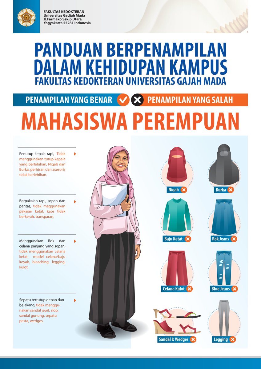 gamelfkkmk's tweet photo. Informasi Tata Cara Berpakaian di Lingkungan Kampus
https://t.co/2SFHH04DQT https://t.co/Av4nFctM9A