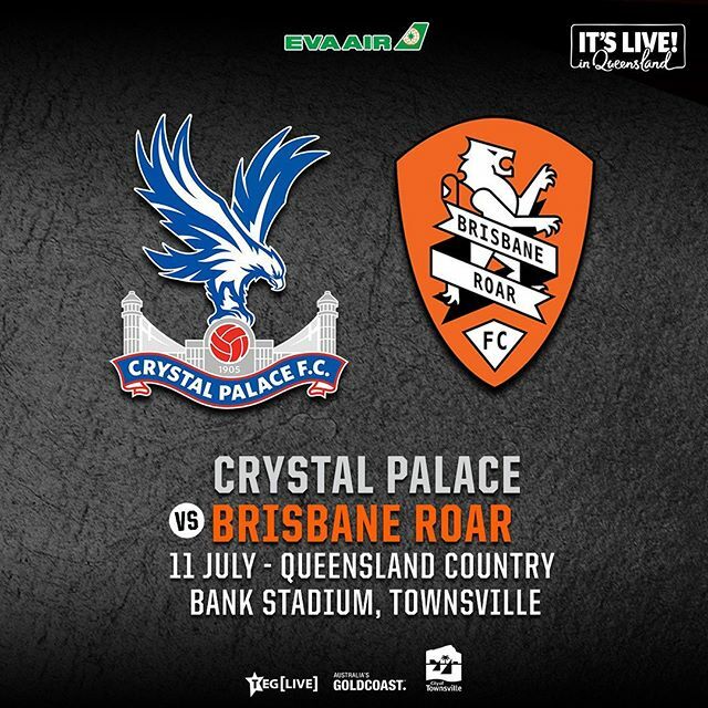 .
~ QUEENSLAND CHAMPIONS CUP ~ ~ ON SALE NOW ~

Current EPL club Crystal Palace Football Club will play Brisbane Roar FC on Saturday 11th July 2020 in the EVA Air Queensland Champions Cup!

Visit bit.ly/EVAAir-QCC-Tic… 
#QLDChampionsCup 
#EVAAirQCC 
#t… ift.tt/2IBeQtt
