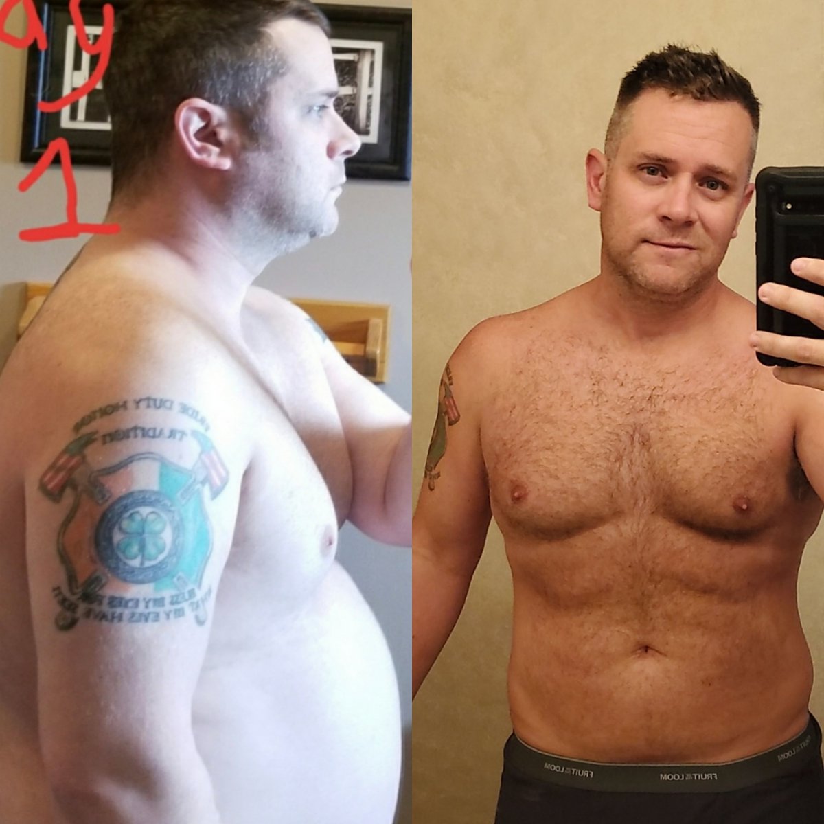 TomButler34's tweet photo. So much change last few months! 60lbs gone! #thrive #levelthrive #thrive123 https://t.co/9zUFyCwIb8