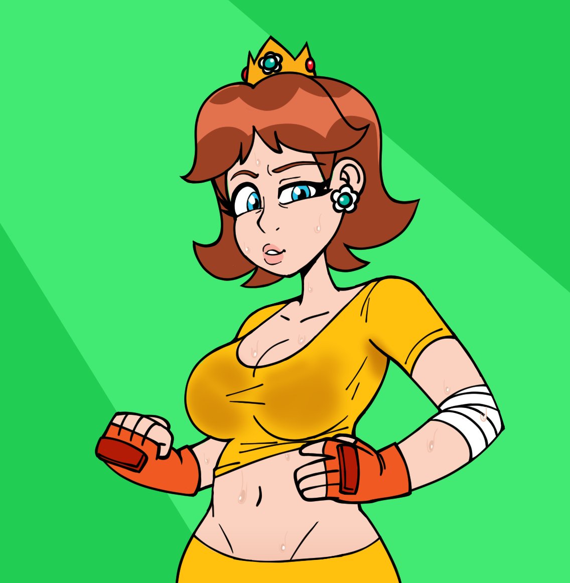 Princess Daisy has always been more of the sporty type #nsfw.