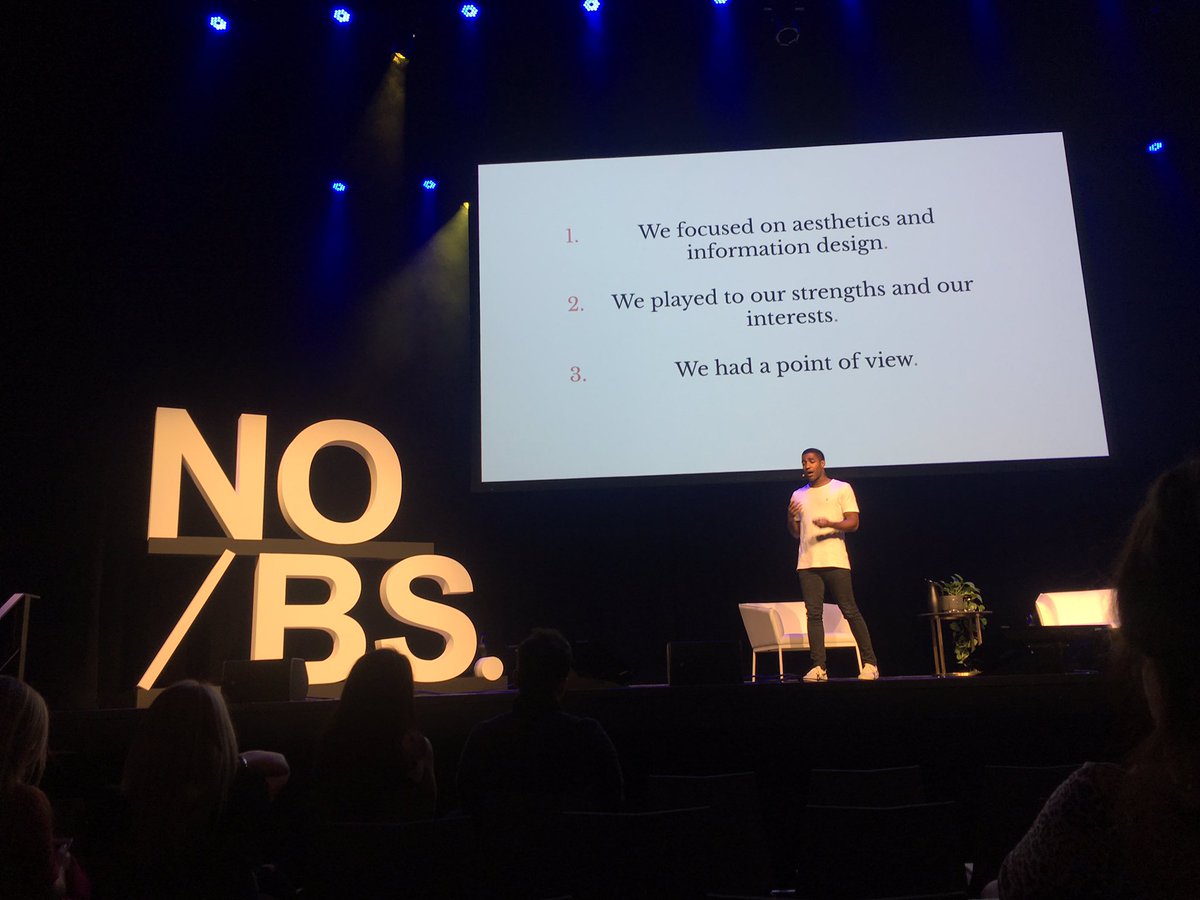 Alex Freeman (<a href="/imsofreeman/">Alex Freeman</a>), senior user researcher <a href="/Spotify/">Spotify</a>, made their users/fans "famous" by distributing internal zines highlighting stories to remind everyone of their users&amp; influence company strategy #research #informationdesign 👏 #NOBS2020 #NOBSconference #NOBSmelbourne