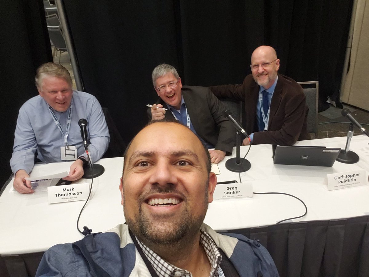 sabywaraich's tweet image. Excellent session on #Cyberhygiene at #InterfacePortland. Learned a lot - Thanks to #Mark #Christopher and @gtsanker