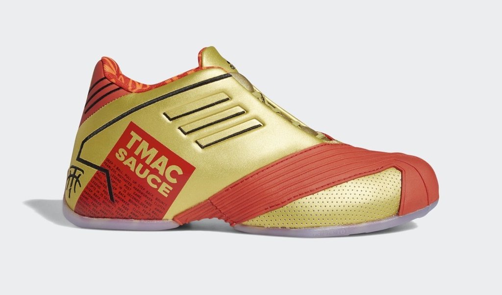 バッシュ Com Adidas T Mac 1がマクドナルドとコラボ サイドには Tmacsauce の文字が 面白いコラボ 国内発売の際はお知らせします