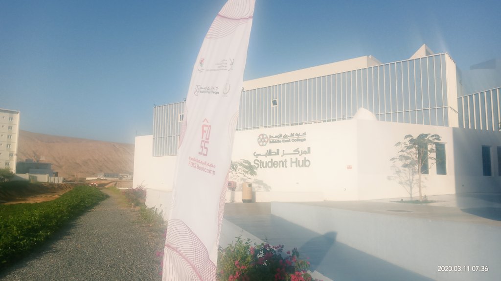 foss_Oman's tweet photo. اليوم الثالث والأخير ل #مخيم_البرمجيات_الحرة 2020
#foss_bootcamp 2020
ننتظر مشاركة الجميع https://t.co/YPpCaiiIZ3