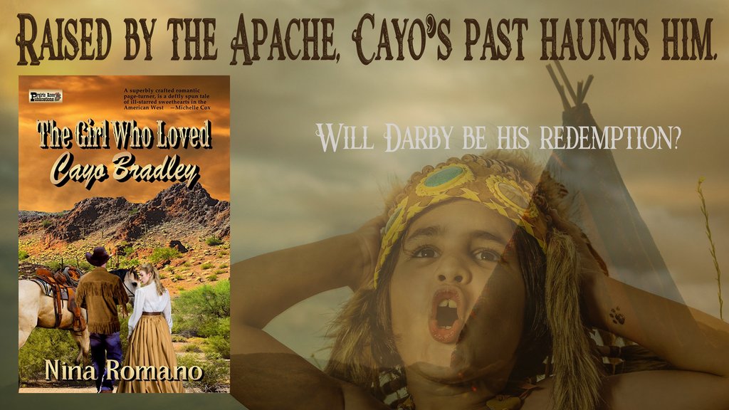 Car01am's tweet photo. #RT @ninsthewriter 
“A True Emotional Roller Coaster and, a Must Read!”
Raised by the Apache, Cayo’s past haunts him. Will Darby be his redemption?
#FREE with #KindleUnlimited
#ASMSG
#bookboost
#amreadingromance
#HistoricalRomance
#Western
#TBR
#books
https://t.co/Hig62IMbqQ https://t.co/FOhXzBTdP4
