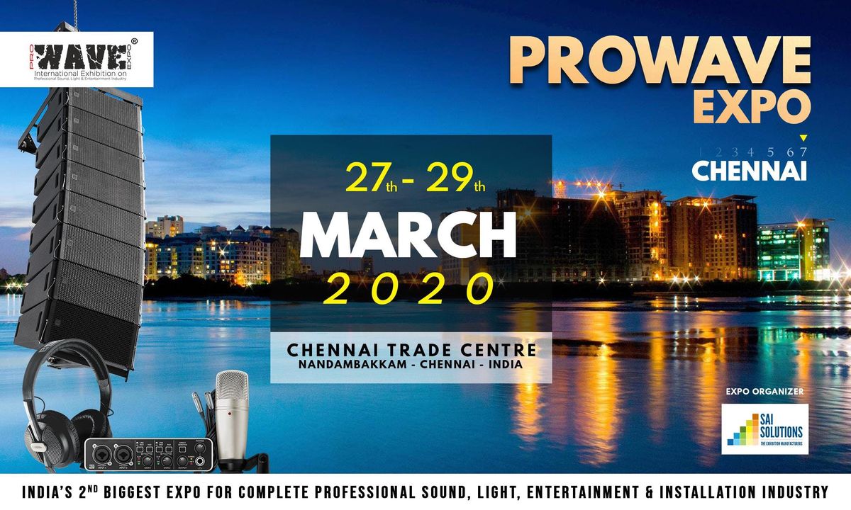 flockstation's tweet photo. PRO WAVE Expo 2020 in Chennai
This is an Industry-specific Expo dedicated for the Professional Stage Sound &amp; Lights, Trussing &amp; Rigging, Audio Visual Technologies, Broadcast Media Utilities, LED Wall Solutions &amp; House of Worship Installations.

https://t.co/e9lomz7P2q https://t.co/lLwDgfYXH2