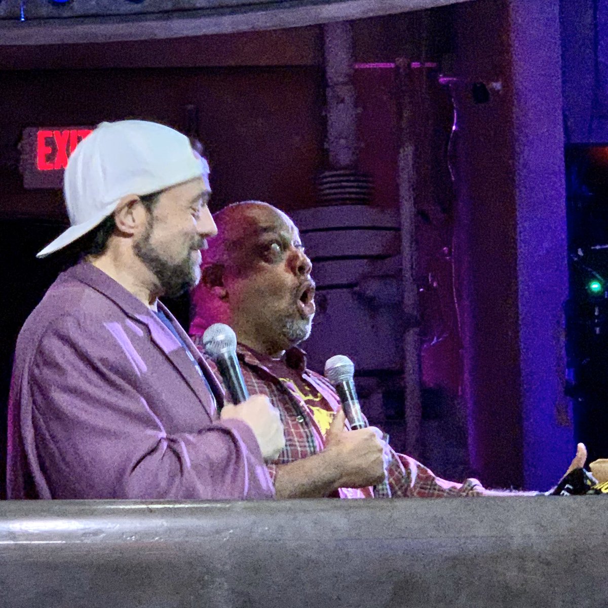 Ry4nJ4m3s's tweet image. FINALLY seeing #FatmanBeyond with @ThatKevinSmith &amp;amp; @marcbernardin at their home (Echo) base, @SVCantina! Couldn’t be happier to celebrate my boy Sendi Avdic’s first visit to LA since we did #WillyousignmyCast Live together nearly a decade ago at the original #SModcastle theater!