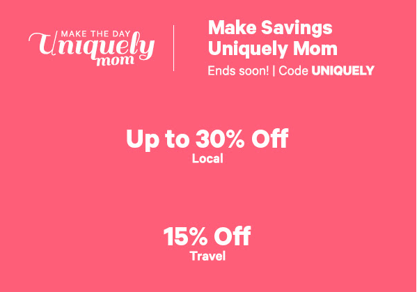 Groupon_UAE's tweet photo. Extra 30% off for 100% unique moms! ❤️ Use code: UNIQUELY. 

Visit Groupon here: https://t.co/0fs1uSR6bL https://t.co/E1AEqlZG3B
