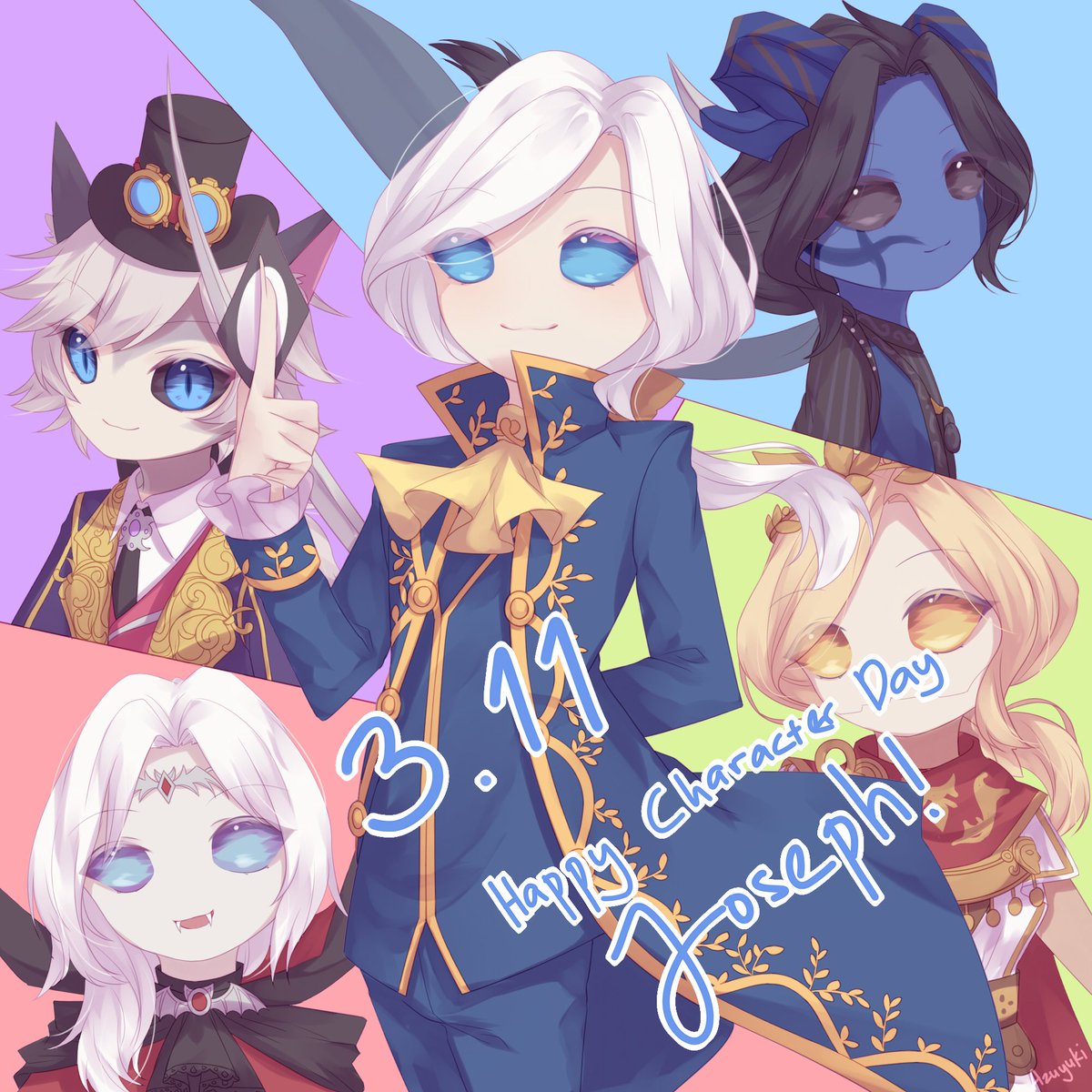 Joseph Character Day! #ジョゼフ記念日 #IdentityVイラスト #第五人格