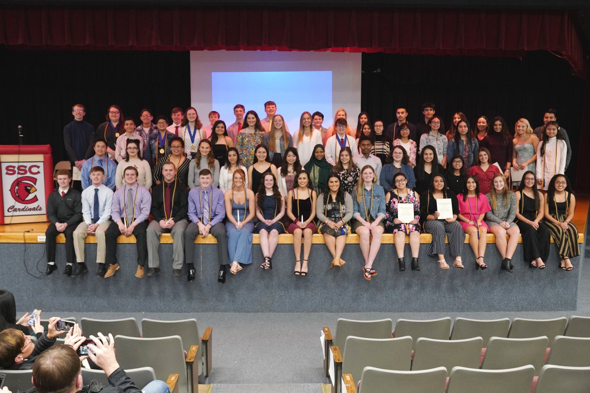 SSC High School National Honor Society - Induction Ceremony 2019-20.
Congratulations to the new inductees and best of luck to the seniors. Membership in the National Honor Society is based upon excellence in 4 areas: scholarship, leadership, service, and character. #CardPride