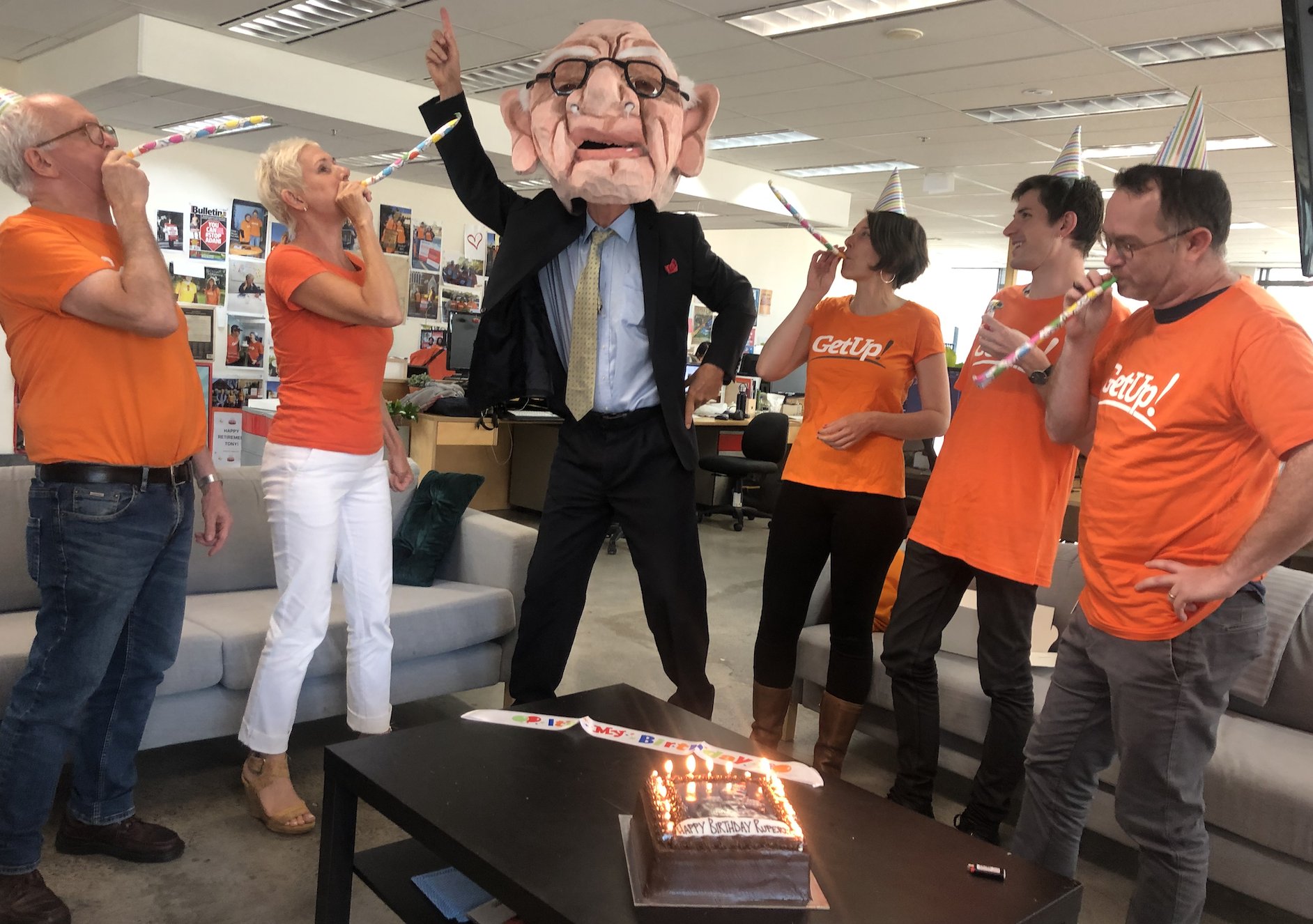 Happy birthday 89th birthday Rupert Murdoch! GetUp s birthday wish for you is to stop peddling climate denial. 