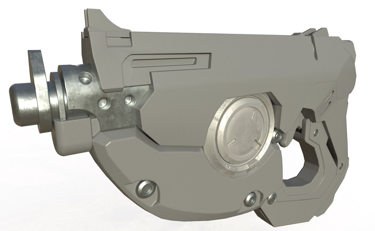 geared3d's tweet photo. Some #WIP for an #asset Iโm working on #texturing in #SubstancPainter. I didnโt create the model. #ArtistOnTwitter #3dart #3dartist #cgi #texturepainting #materialcreation #adobe #painting #asset #tracer #gameasset #Overwatch #metal #weapon #weaponart #cgart #cgartist #geared3d https://t.co/bDLbSlPOl7