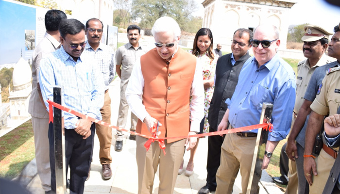 The United States Ambassador to India, Mr. Kenneth Ian Juster visited the grand mausoleum complex of #QutbShahiTombs in Hyderabad.
#HeritageTelangana #QutbShahiTombs #KennethIJuster #USAmbassadortoIndia #Taramati #Premamati   @USAmbIndia