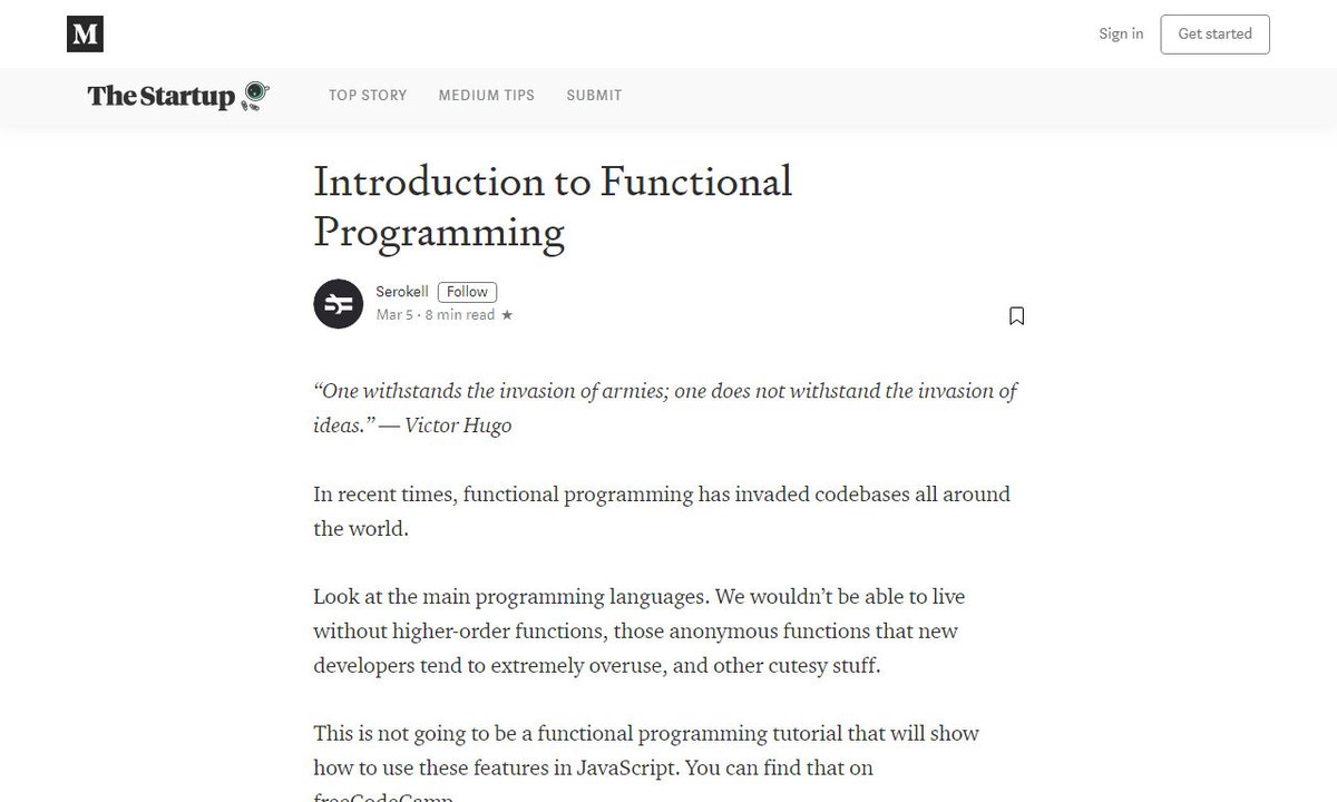 codecidedotnet's tweet image. Introduction to Functional Programming
#something #serokell #purefunctions #way #haskell #remotework
via @medium
☛ amp.gs/JM9E