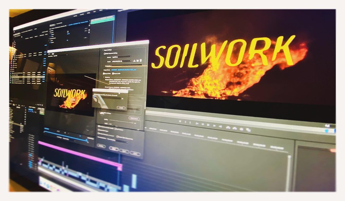 Soilwork's tweet photo. @bravobravofilms putting final touches to our new music video... New music on Friday 🤘🏼
#soilwork #thefeverishtrinity https://t.co/QWVOYo61PX