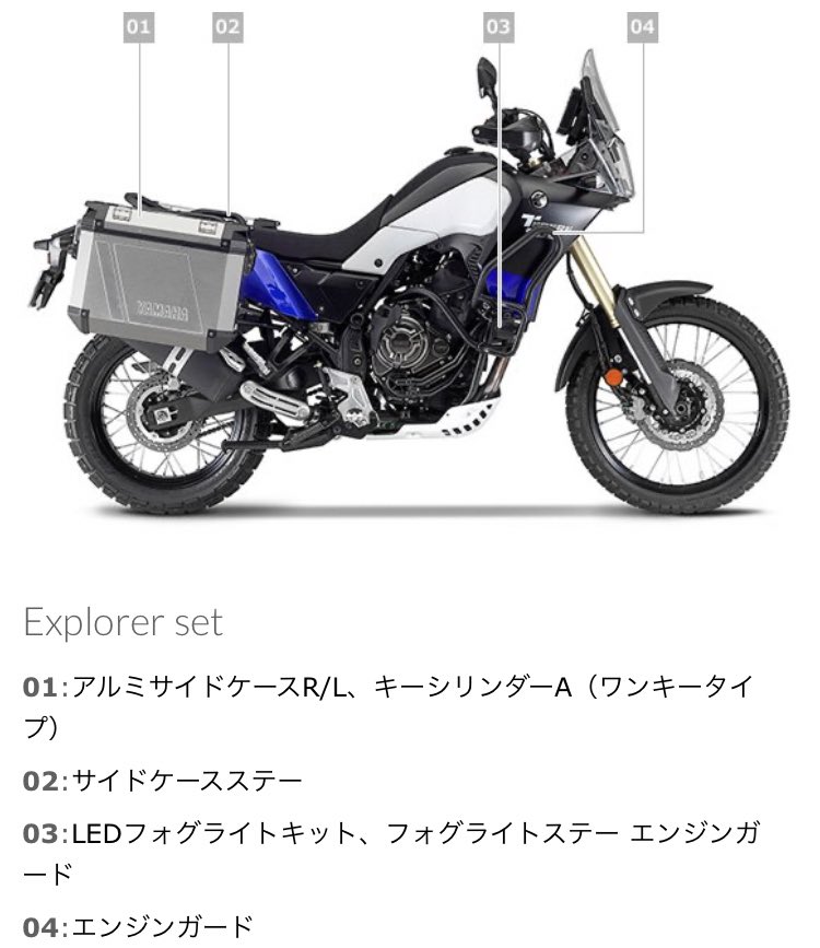 Y'S GEAR(YAMAHA) ワイズギア(ヤマハ) メインスタンドキット TENERE700 通販