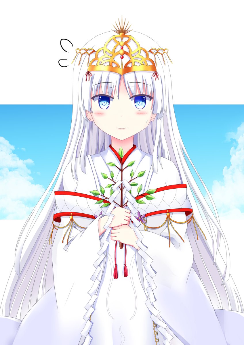 Key作品 Summer Pockets のヒロインの一人 鳴瀬しろはを描きまし 伊之のイラスト