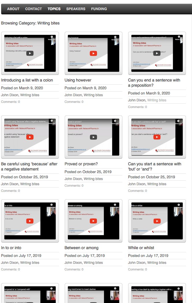 Official_EMWA's tweet photo. RT @networkpharma: Now at 33 videos and counting, we're steadily building our series of top medical writing tips, Writing Bites with John Dixon, for #MedComms folks and others at https://t.co/kExQZpZIHp - enjoy! https://t.co/bPJUAoHocd