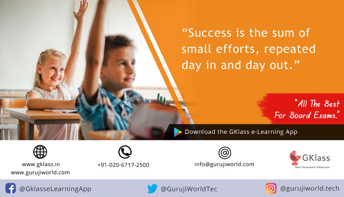 GurujiWorldTec's tweet photo. #Gklasselearningapp #elearning https://t.co/3xZZfsGKCu