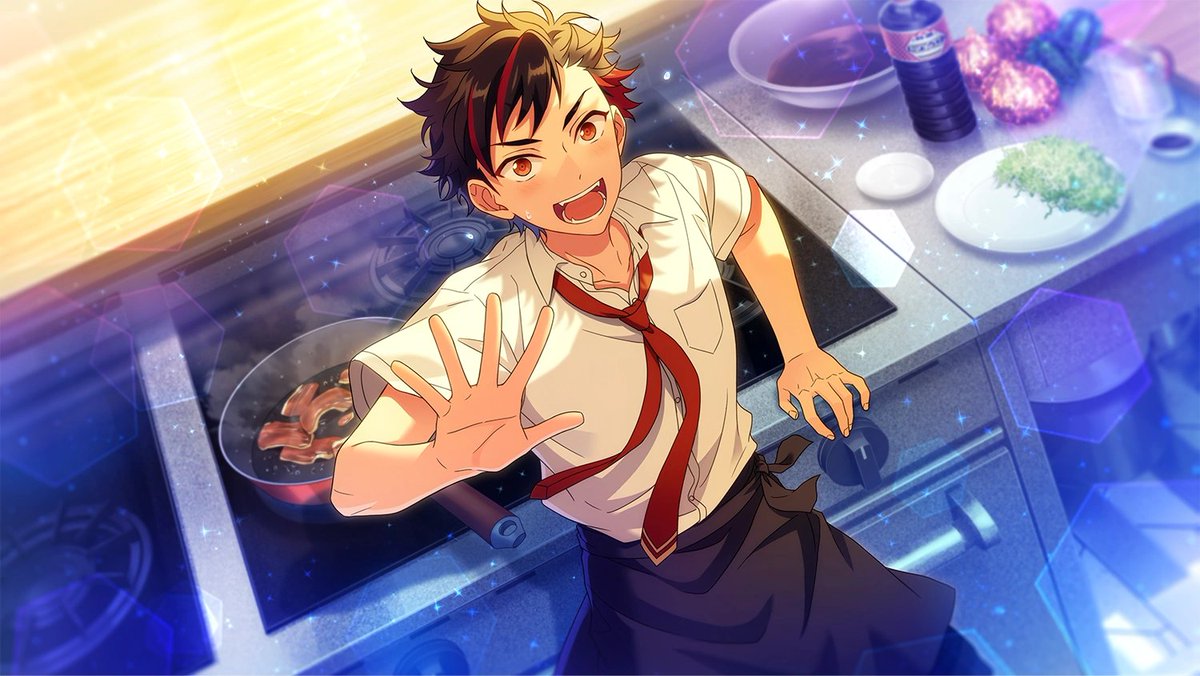 tetora nagumo— PROS- rawr!!- will try to cook for you if you let him- really eager to show off for you- an energetic presence!!— CONS- sometimes OVEReager- be careful w how you treat him bc if you give him the impression he's being a nuisance he'll take it to heart