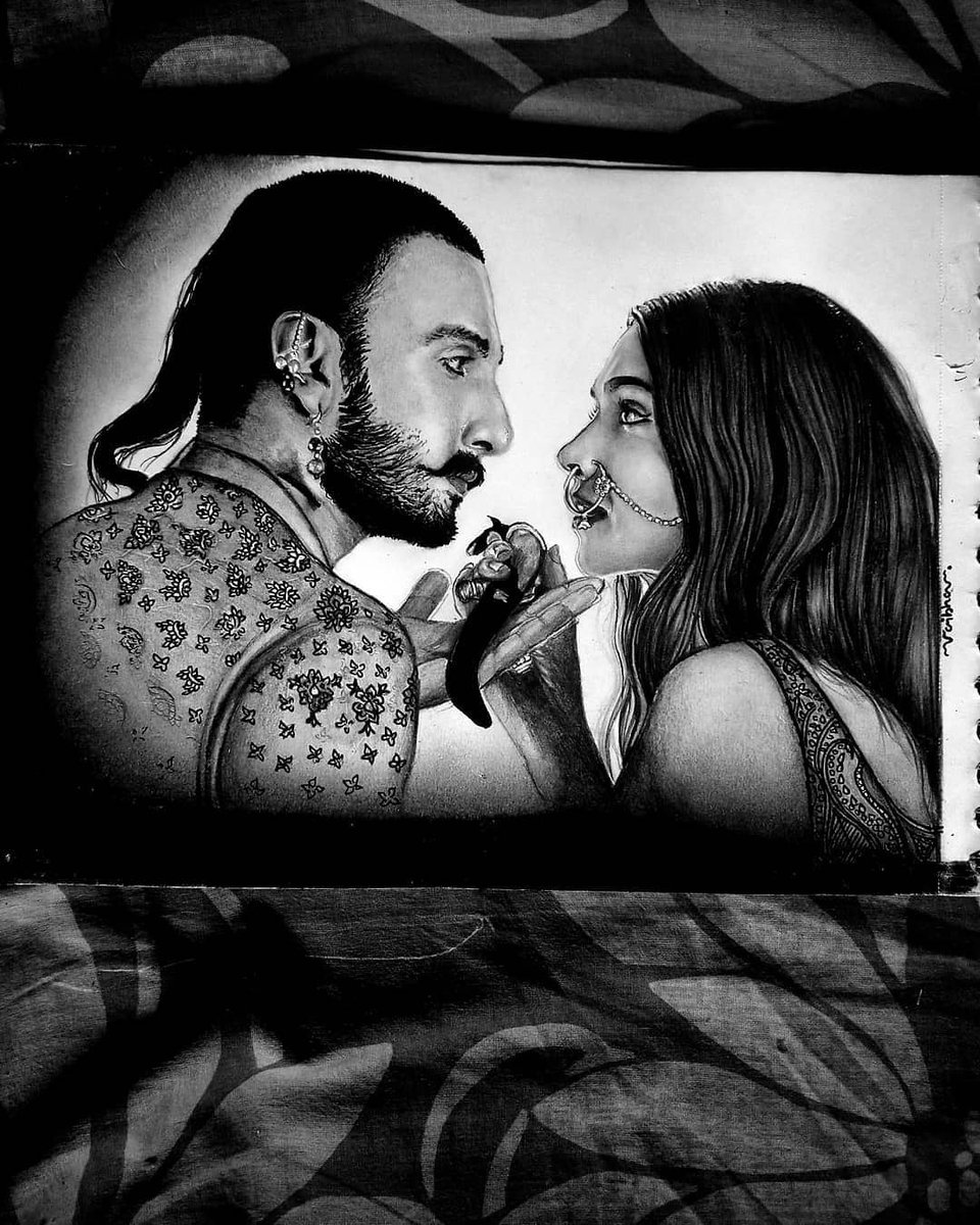 RFanarts's tweet photo. Drawn by Vaibhav Tiwari
.
.
.
.
@RanveerOfficial @deepikapadukone 
.
.
#ranveersingh #ranveersinghofficial #deepikapadukone #deepveer #bajirao #mastani https://t.co/wdw1AAfIoP