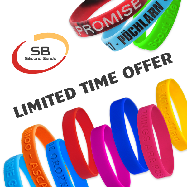 SiliconeBandsUK's tweet photo. For a limited time only, we are offering 100 free silicone wristbands with every order for 200 or more units. Design your silicone wristbands in our online builder: https://t.co/X9sXmzMm2S #siliconewristbands #events #charityevents  #Promote https://t.co/zR3px9TERx