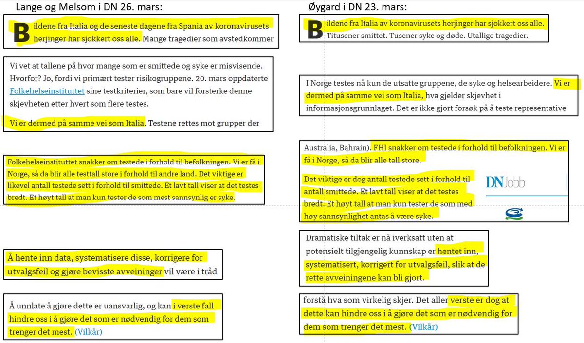 Hei, <a href="/DN_no/">Dagens Næringsliv</a> - har dere lest innlegget til Thomas Lange og Anne Melsom i morgendagens utgave vis-à-vis innlegget til Svein Harald Øygard mandag denne uken?