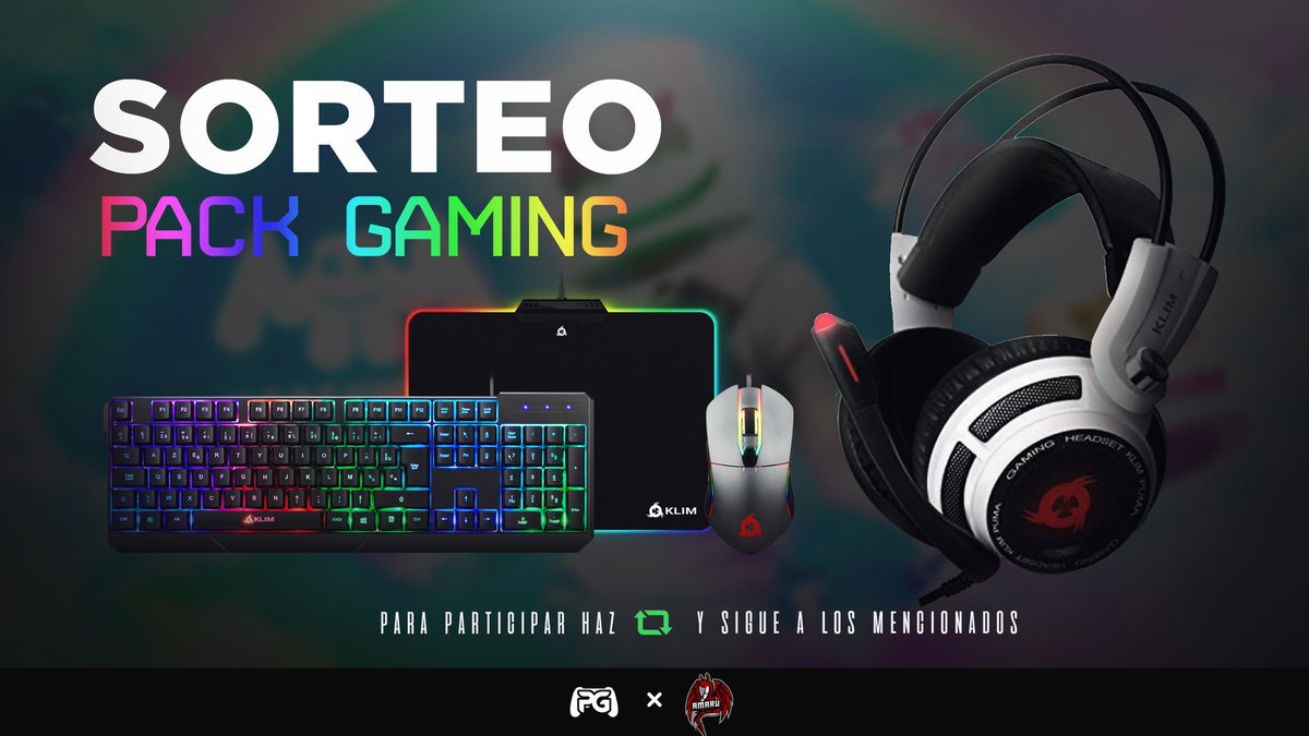 ProGamesTM's tweet photo. 💥🎁 ¡#SORTEO DE PACK KLIM!💥

🔹️Teclado gaming mecánico 
🔹️Mouse gaming klim
🔹️Auriculares gaming klim
🔹️Alfombrilla gaming klim

➡Para participar: Haz RT, Sigue a @ProGamesTM y @AmaruEsports

Termina: 09/04 👍

¡SUERTE! 🍀 https://t.co/wmxV64bzjh
