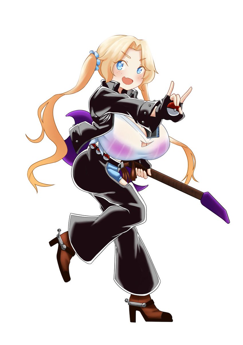 Commission of @Kayacario1 's OC Michelle. A young county gal who wants to rock. 