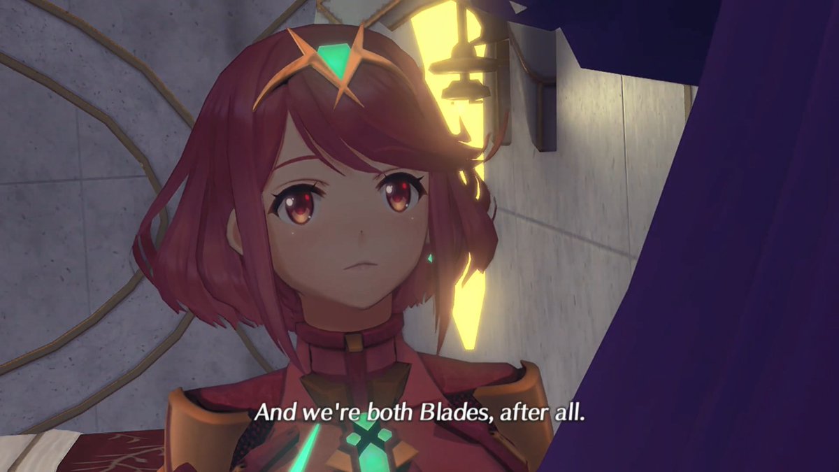 What's interesting to me that Kagutsuchi is the only one in the entire party that's aware of what Homura is trying to do. It's also really different seeing these two act like friends as well since Kagutsuchi really didnt get along with Hikari in Torna.  #Xenoblade2